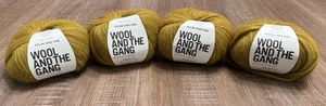 Wool and The Gang Feeling Good Hilado Lote de 4 Bolas Alpaca/Merino Bronceado Oliva - Imagen 1 de 3