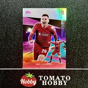 TOPPS LIVERPOOL FAN SET 2021-22 ANDY ROBERTSON /75 PINK REFRACTOR LIVERPOOL - Picture 1 of 2