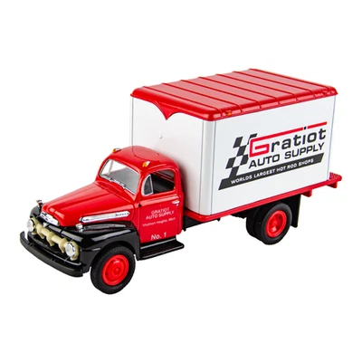 Camión fundido a presión First Gear 1951 Ford F-6 Dry Goods Van Gratiot automático escala 1:34 Foto 1 de 4