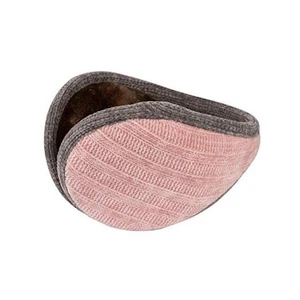  Unisex Warm Strick Ohrenschützer Kaschmir Winter Reine Farbe Outdoor Fell Ohrenwärmer Rosa - Bild 1 von 8