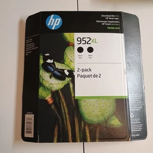 HP 952XL N9K29BN Black Ink Cartridge - 2 Pieces EXP- Dec 2023 - Picture 1 of 6