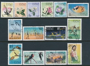 1973 NAURU PICTORIAL DEFINITIVES SET OF 14 FINE USED/CTO - Picture 1 of 3