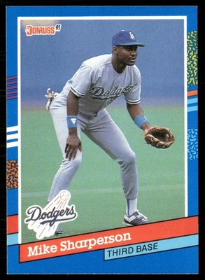 1991 DONRUSS MIKE SHARPERSON LOS ANGELES DODGERS #168 - Image 1 of 2