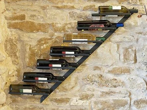2.Opción B-Ware estante de vino metal diagonal izquierdo portabotellas soporte para botellas - Imagen 1 de 3
