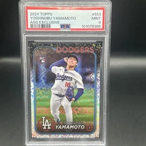 Emoji exclusivo Topps Yoshinobu Yamamoto ASG 2024 PSA 9 Dodgers All STAR - Imagen 1 de 2