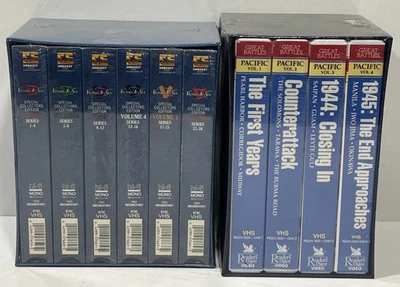 VHS Victory at Sea Vol. 1-6 & Great Battles Of The Pacific Vol. 1-4 New Sealed - Image 1 of 4