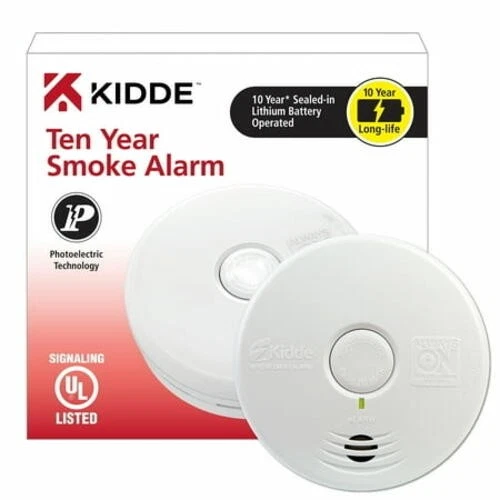 Kidde Ten Year Smoke Alarm P3010L -In Lithium Battery Photoelectric Sensor