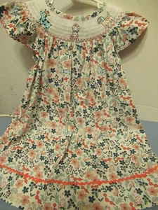 W) Girls size 4-5 Smocked by Marice Nicole Clothing Multicolored Floral Dress - Bild 1 von 10