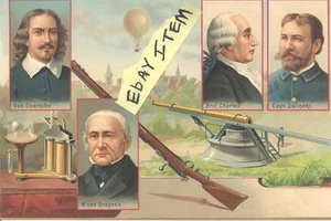 1888 HOT AIR BALLOON TORPEDO Needle Gun ZALLINSKI RIFLE Otto von Guericke - Picture 1 of 1
