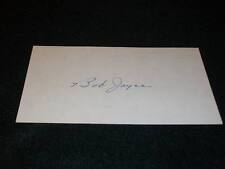 Philadelphia A's Giants Bob Joyce (d.81) Auto Signed Vintage 3x5 Index Card  CM