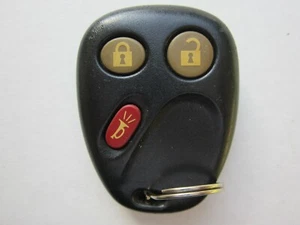 OEM GM CHEVY KEYLESS REMOTE ENTRY KEY FOB ALARM LHJ011 MEMORY 2 / 3 BUTTON - Picture 1 of 2