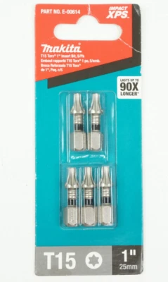 Makita IMPACT XPS T15 Torx 1 in. Insert Bit (5-Pack) E-00614 - Image 1 of 2