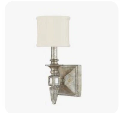 Aplique de pared Capital Lighting 8481SG-535 10" de alto Palazzo cromo envejecido Foto 1 de 2