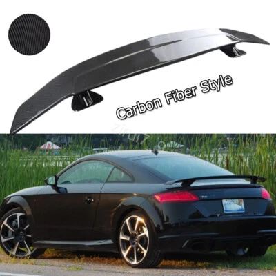 For Audi TT RS TTS 46" Rear Trunk Spoiler Racing GT Style Rear Wing Carbon Style - Image 1 of 4