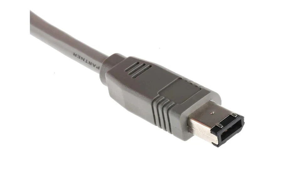 Grey 1.8 Meter IEEE1394 Standard Fire Wire Cable (6-Pin Male - 6-Pin Male) - Image 1 of 1