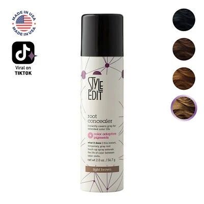 Corrector de raíces Style Edit spray marrón claro Foto 1 de 4