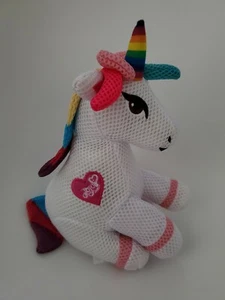 "Nickelodeon JoJo Siwa 2019 unicornio blanco y malla arco iris peluche 9" - Imagen 1 de 4