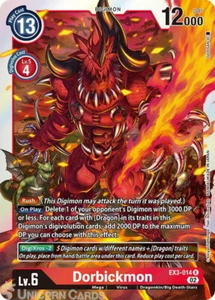 EX3-014 Dorbickmon Rare Mint Digimon Karte - Bild 1 von 1