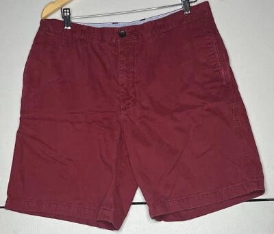 Pantalones cortos Club Room rojo caqui para hombre talla 34 Foto 1 de 2