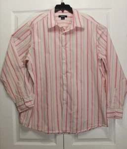 Liz Claiborne Men's Button-Up Long Sleeve Shirt - Size XXL - Pink - Picture 1 of 7