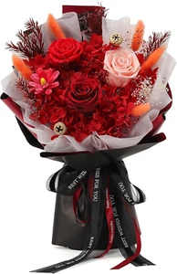 Valentines Day Flowers Roses Gifts for Her,Preserved Flowers Bouquet Gifts for W - Picture 1 of 12