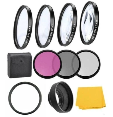 58mm Accessory Lens Filter Kit For Canon SX70 SX60 SX50 SX40 SX540 SX530 SX520 - Image 1 of 4