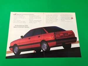 1987 1988 AUDI 90 SPORTS SEDAN VINTAGE ORIGINAL PRINT AD ADVERTISEMENT - Picture 1 of 1