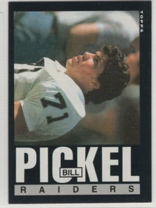 Juego de equipos de fútbol americano Topps Oakland Raiders 1985 - Imagen 1 de 1