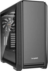 Seien Sie ruhig! Mittelturm ATX Silent Base 601 Gehäuse mit Glasscheibe, schwarz - Bild 1 von 9