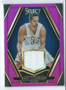 2015-16 Select Ryan Anderson PURPLE PRIZM GU JERSEY RELIC 38/49 PELICANS - Picture 1 of 1