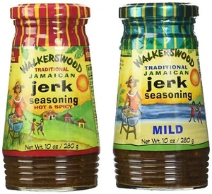 Walkerswood Jamaican Jerk Seasoning Mixed Pack - 10 Oz Each Mild Hot & Spicy - Picture 1 of 3