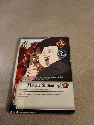 Madam Shijimi Foil 004 Coils of the Snake NM Naruto CCG Card n1 - Image 1 of 2