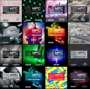  117 Akai MPC EXPANSIONS LIBRARIES SAMPLES for Live, One, X, Force,Touch 100GB+