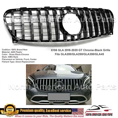 X156 GLA 2018-2020 GT parrilla cromada-negra GLA250 GLA300 nueva Foto 1 de 4