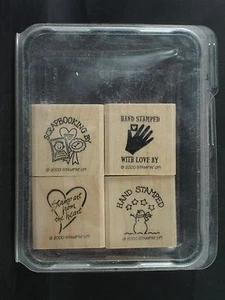 Stampin' Up rubber stamp set, STAMPED WITH LOVE 2000 - Picture 1 of 3
