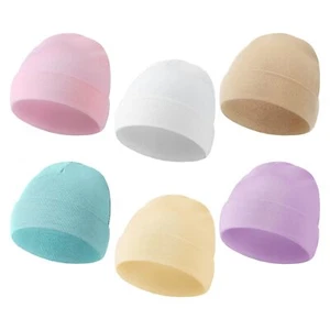 6 Pcs Preemie Baby Hats Cotton Preemie Caps Warm Newborn Beanie Premature Hat... - Picture 1 of 7