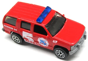 Matchbox Chevy Tahoe Police Car 5 Alarm Tampo Red Body 1:67 Diecast Collectible - Picture 1 of 5