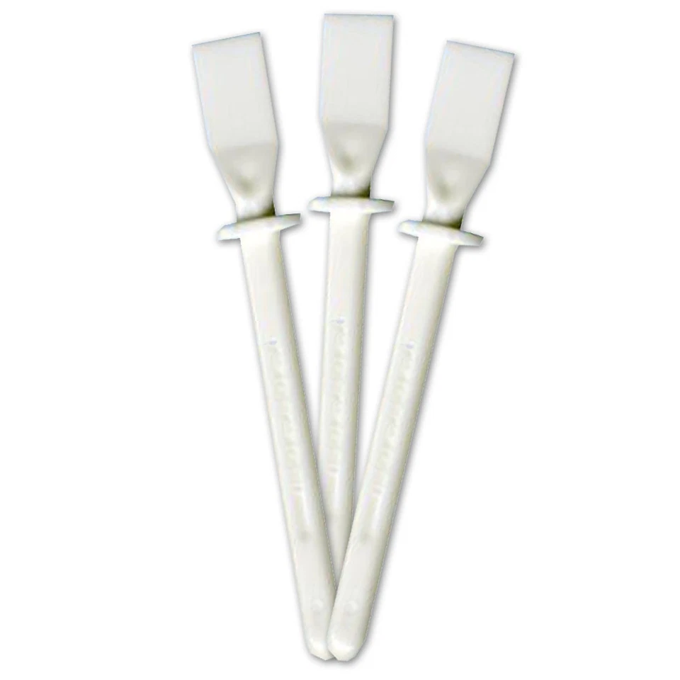 White Plastic Flexible Glue Paste Spreaders / Spatulas 10, 30, 50 Packs  - Image 1 of 1