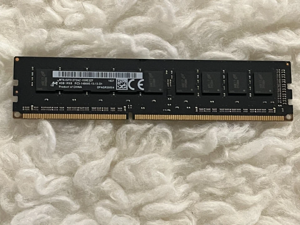 24GB (6X4GB) MICRON 4GB PC3-14900E DDR3 RAM MEMORY MT9JSF51272AZ-1G9E2ZF - Image 1 of 1