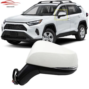 Right White Power Heated Mirror w/ 8 Pins for Toyota RAV4 2019-2022 Passenger - Bild 1 von 9