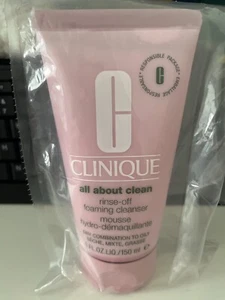 Clinique All About Clean™ Rinse-Off Foaming Face Cleanser 5 oz 150ml - Picture 1 of 4
