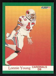 1991 Fleer Lonnie Young #351 Phoenix Cardinals