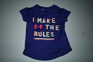 Camisa Atlética para Bebés/Niñas Under Armour ""I Make The Rules"" 18 Meses (Púrpura - Imagen 1 de 3
