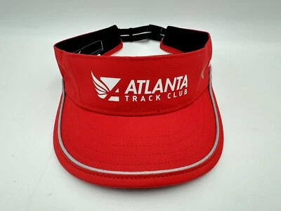 Красный козырек Atlanta Track Club Mizuno подходит для всех членов шляпы беговое снаряжение унисекс - Изображение 1 из 4