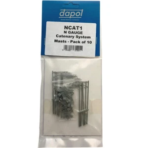 N GAUGE Dapol Single Track Catenary Masts NCAT1 - Pack of 10 - Picture 1 of 1