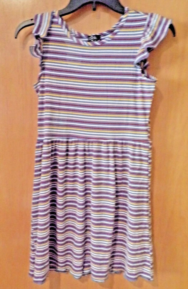 Blue, Burgundy, and Gold~ Girl's DRESS~Girl's Size LARGE (10-12)~New  - Image 1 of 1