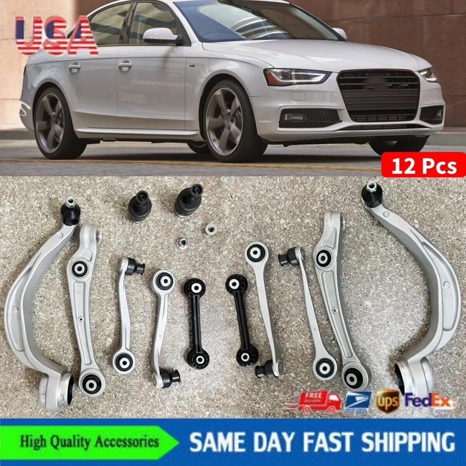 Kit de suspensión rótula brazo de control delantero 12x para Audi A4 A6 A7 Q5 2012-2015 EE. UU. Foto 1 de 4