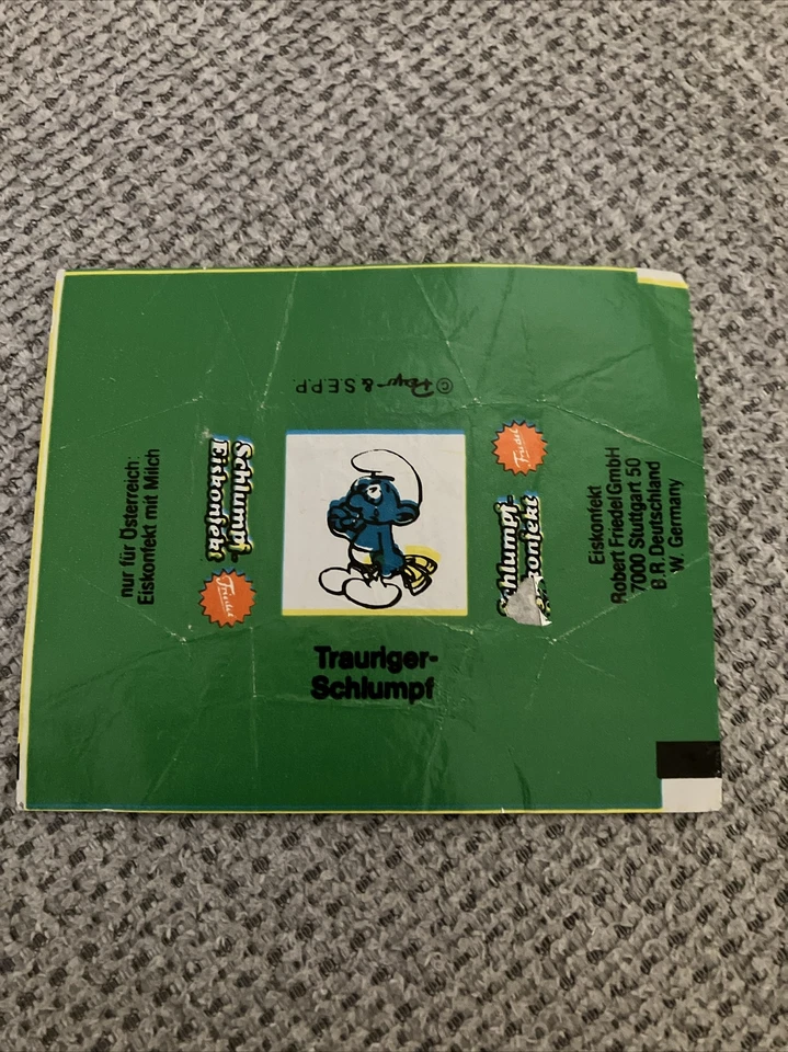 Eiskonfekt Papier Schlumpf - Bild 1 von 1