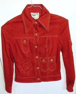 1970s Roncelli Women's Designer Denim Jacket Size 5/6 - Authentic, One Owner - Picture 1 of 11
