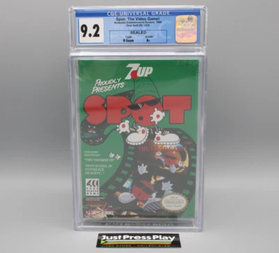 Spot: The Video Game! Nintendo NES 1990 7UP Arcadia New Sealed CGC Graded 9.2 A+ - Image 1 of 4